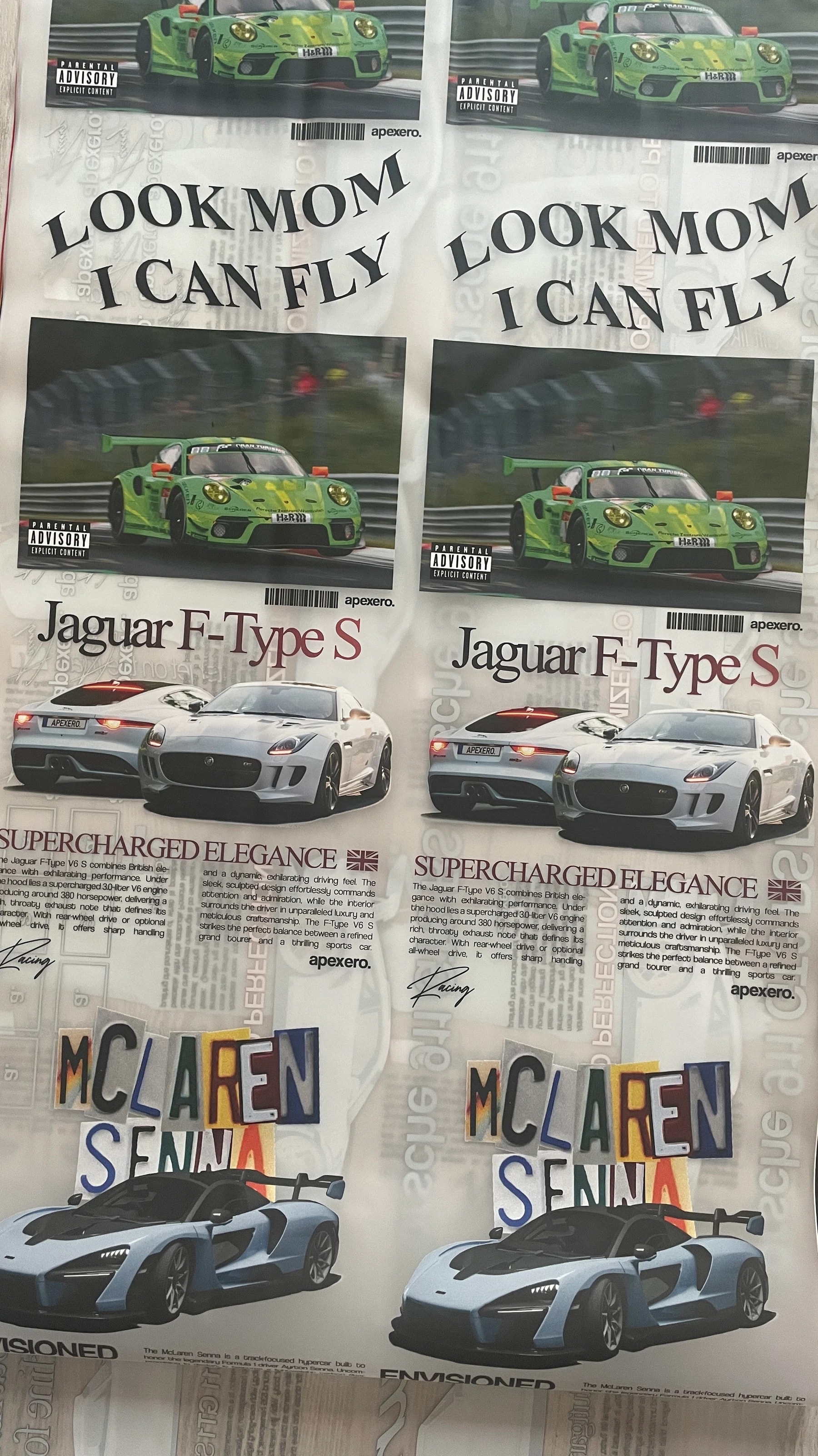 Printed posters