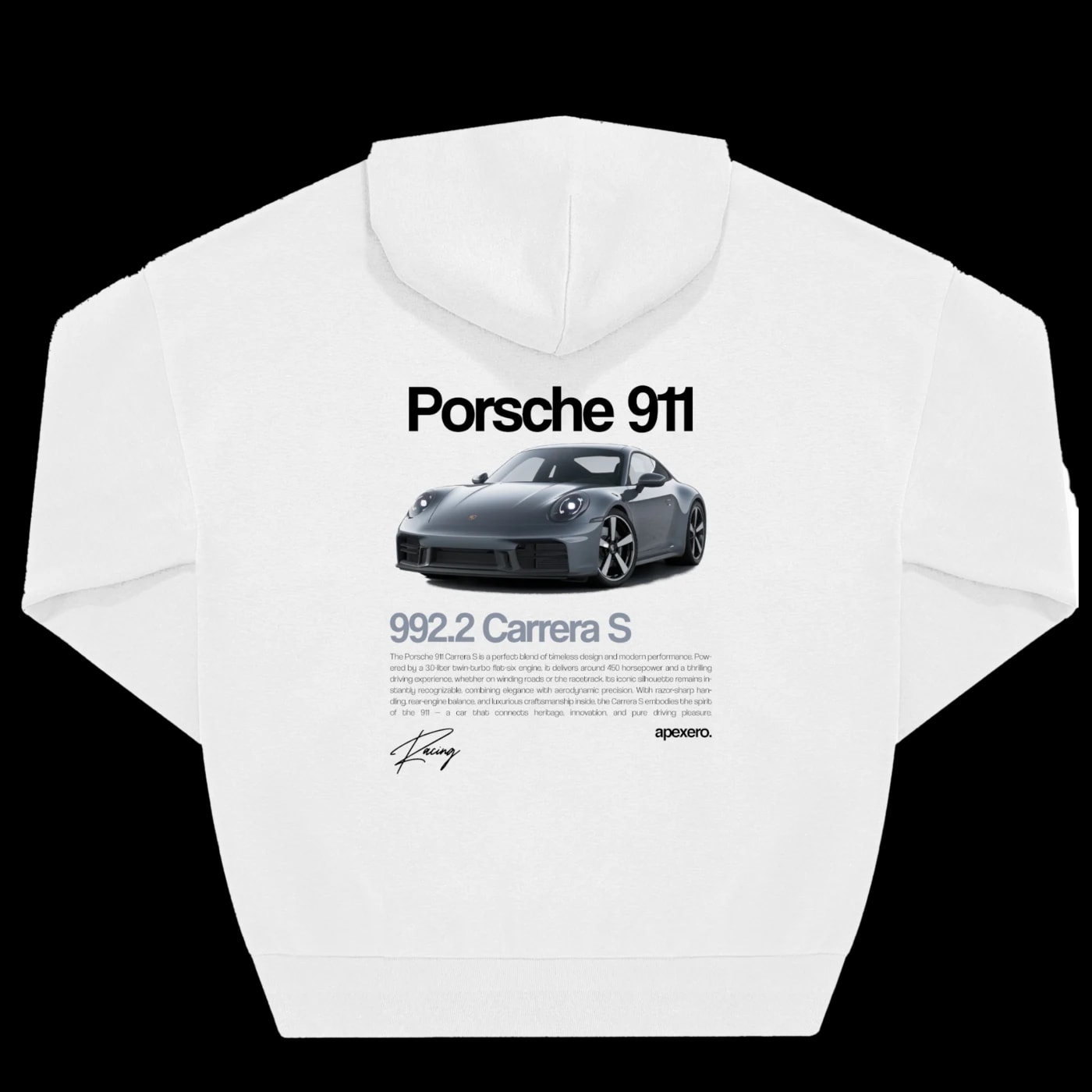 911 Carrera hoodie, back