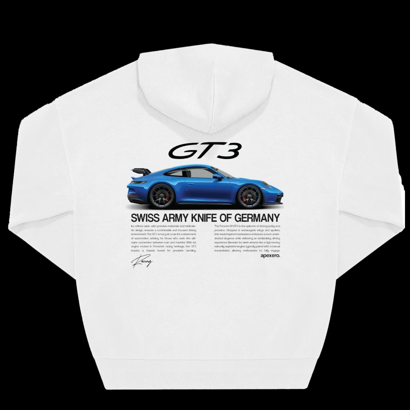 911 GT3 hoodie, back