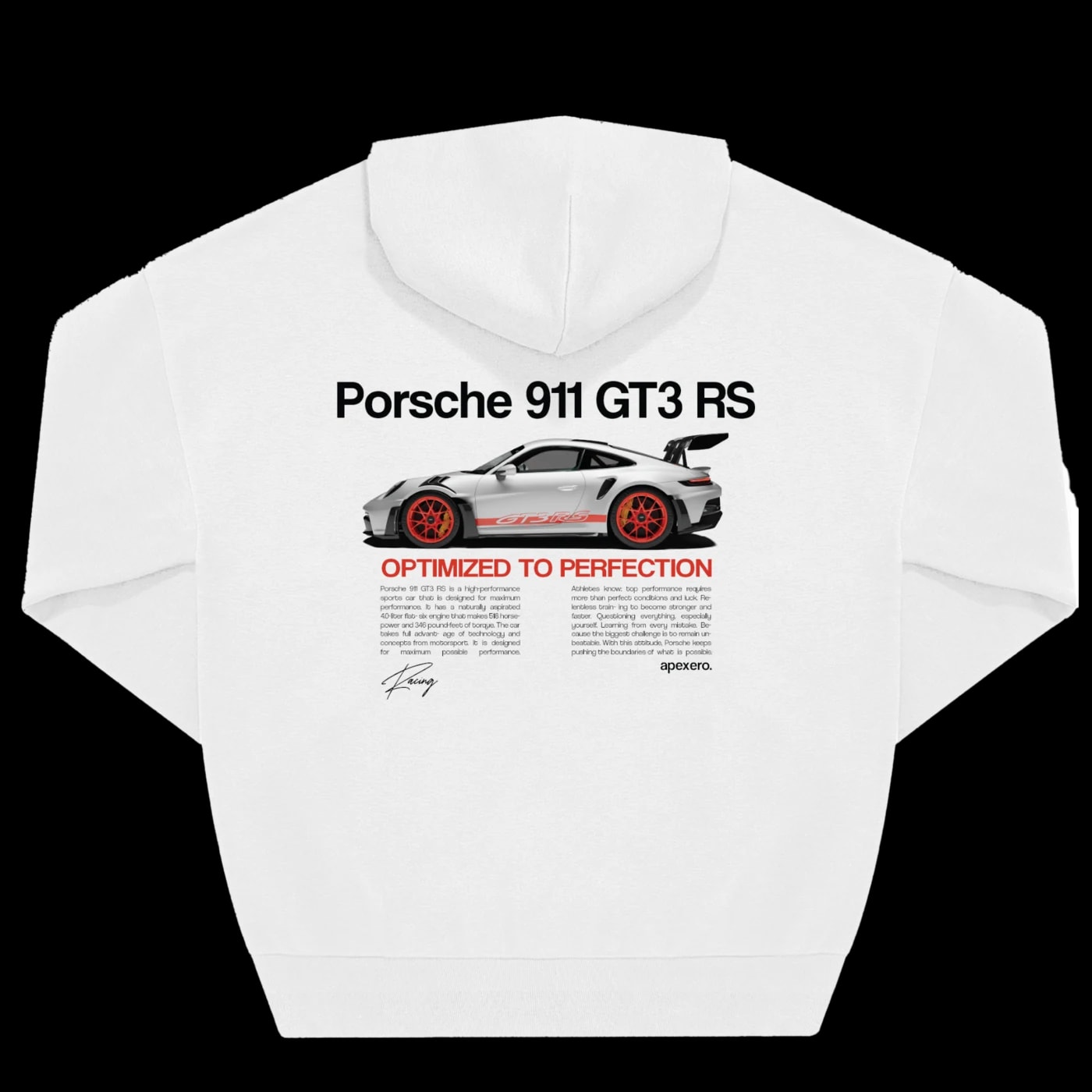 GT3 RS hoodie, back