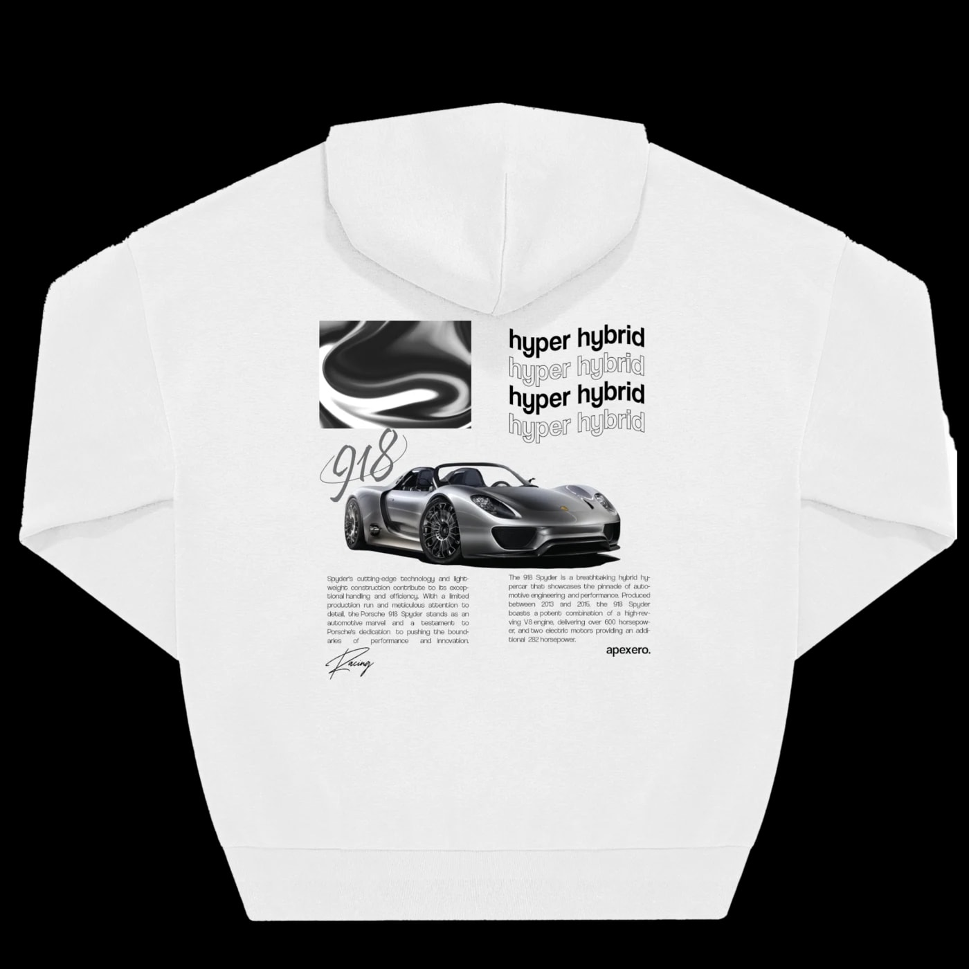 918 Spyder hoodie, back