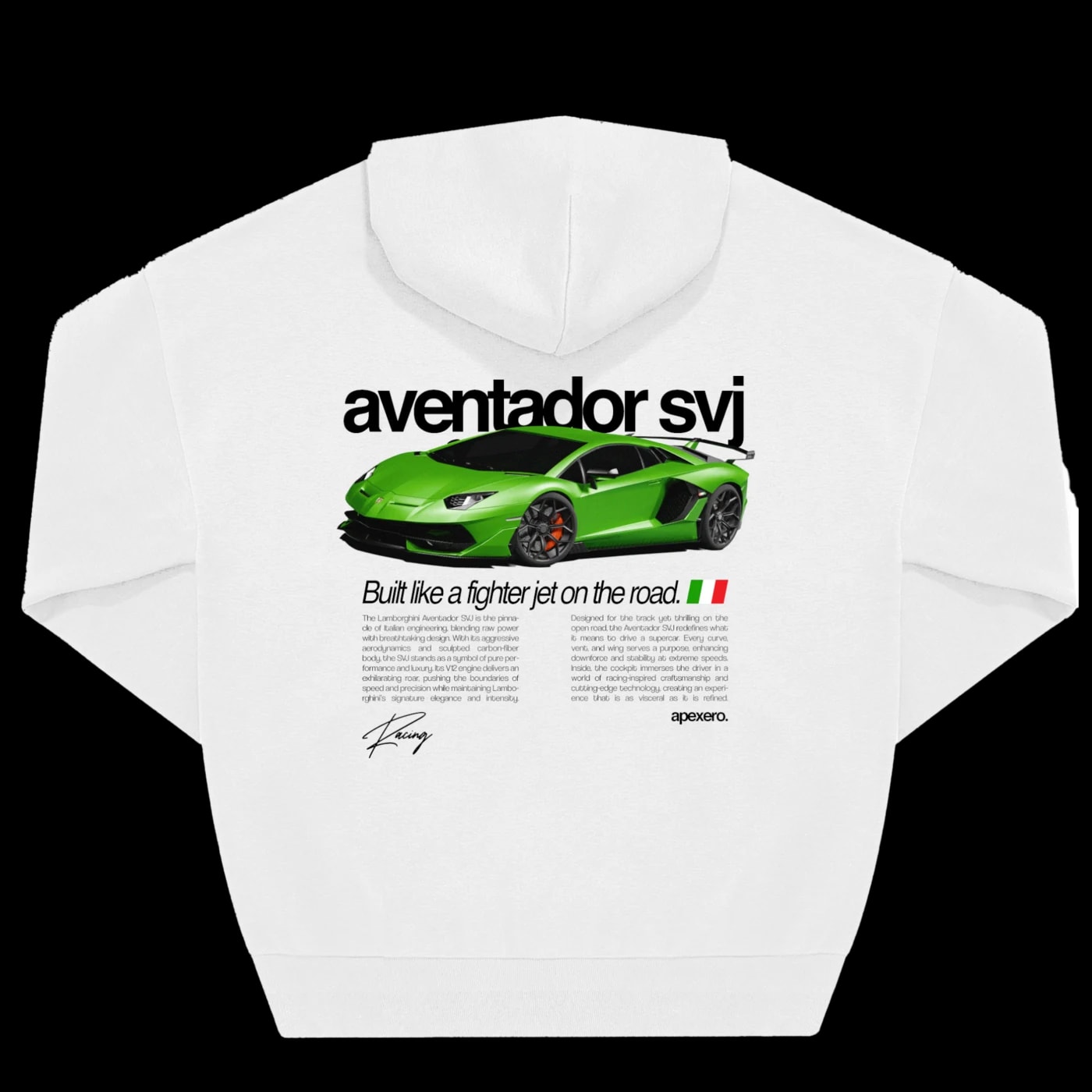 Aventador hoodie, back