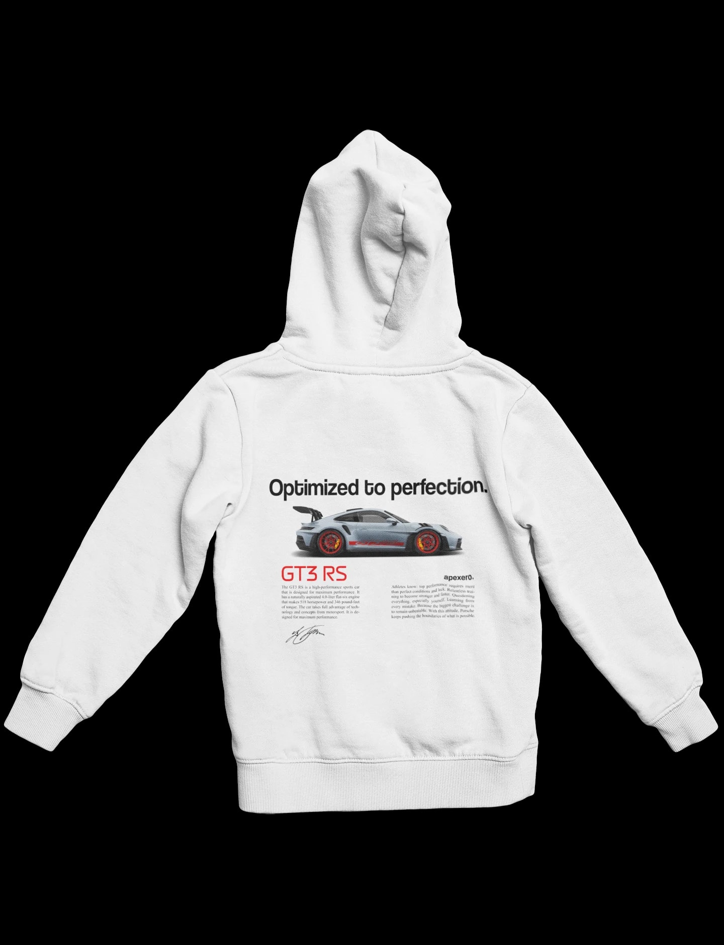 GT3 RS hoodie, second cut