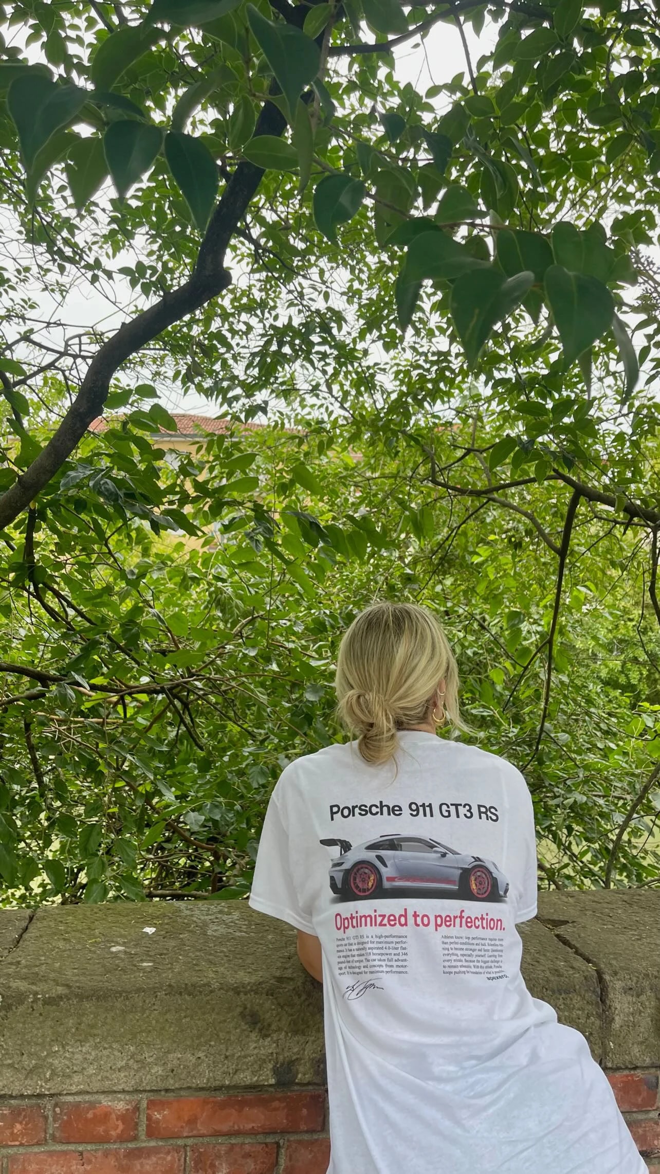 911 tee worn outdoors