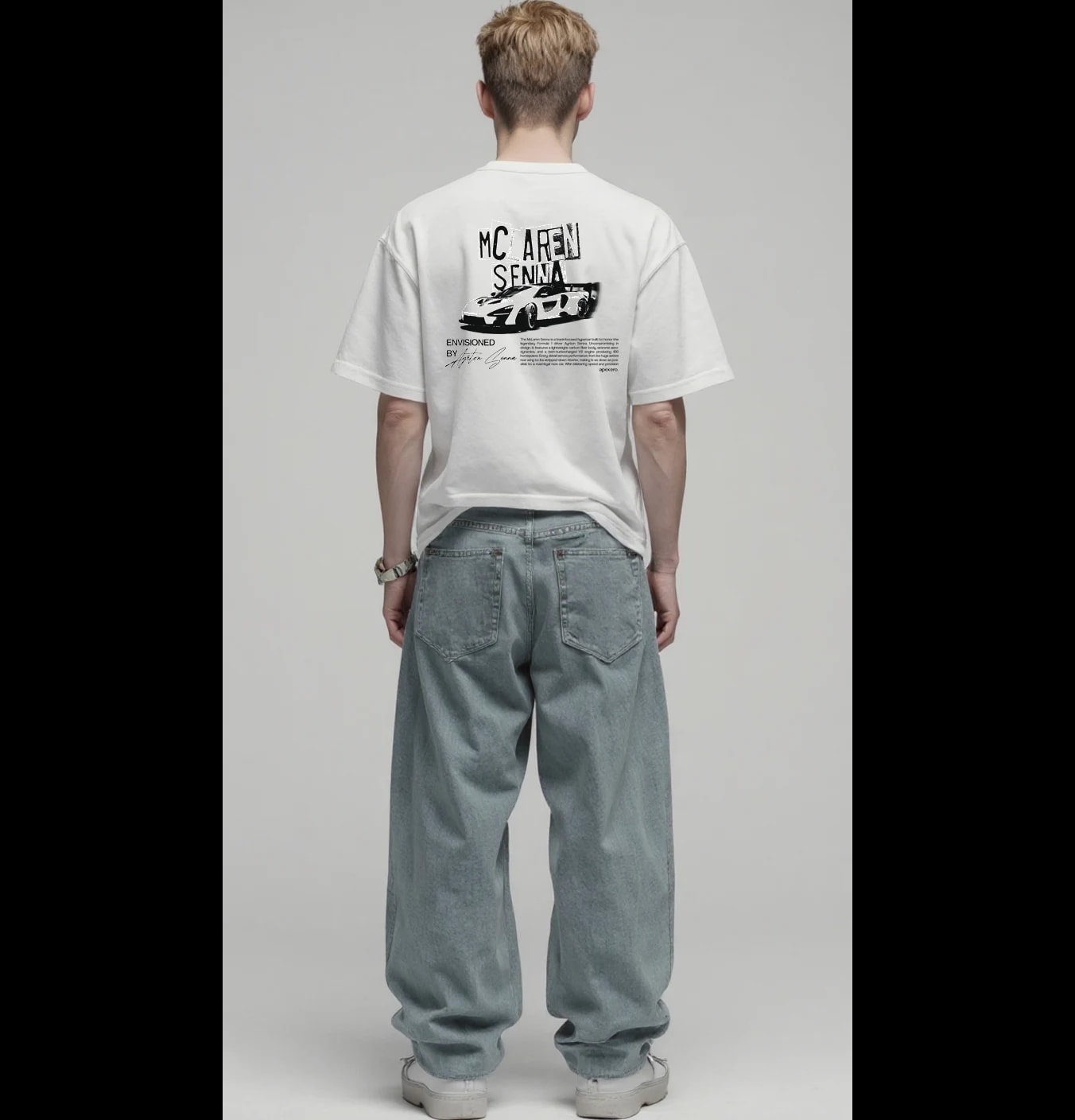 Senna tee on a model