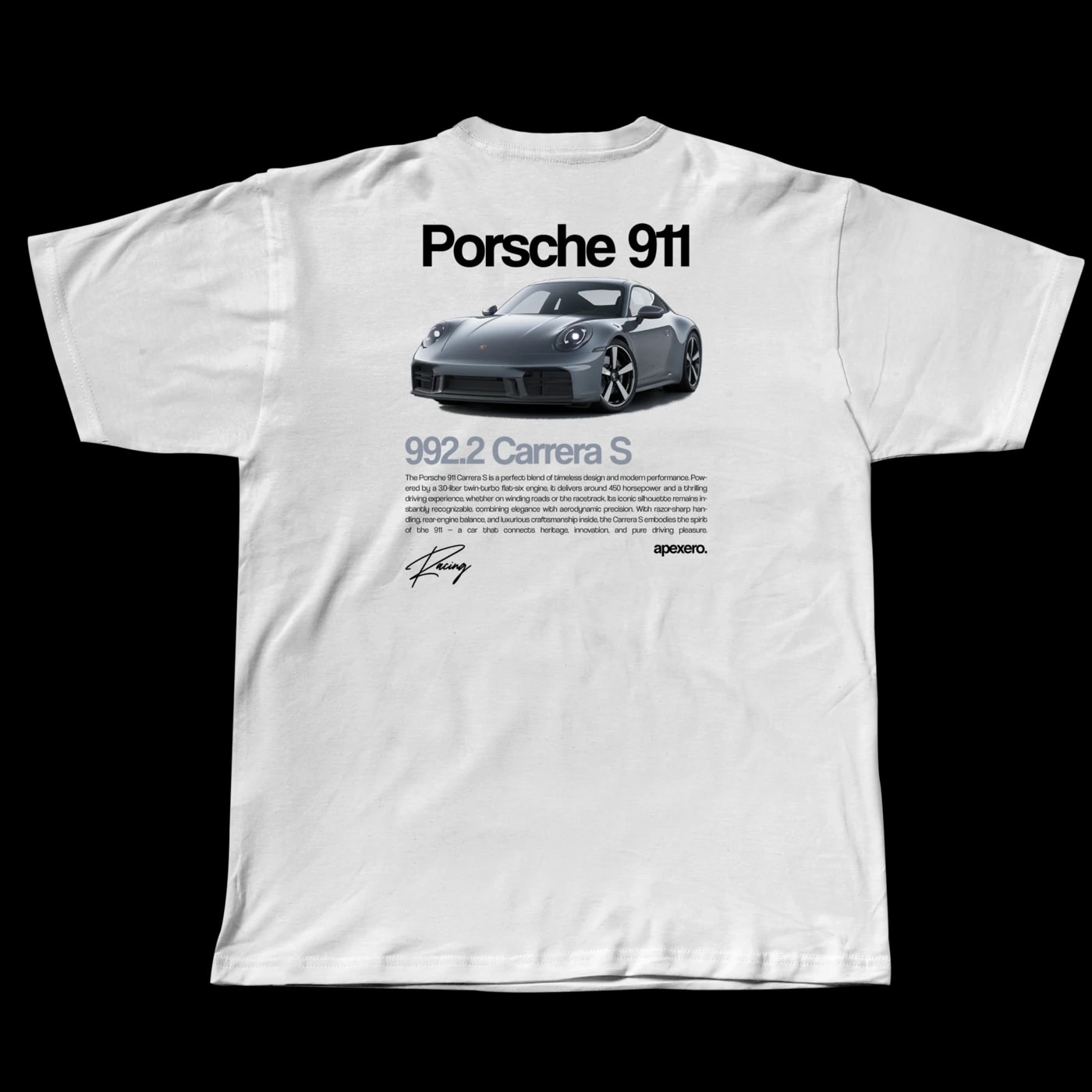 911 Carrera S tee, back