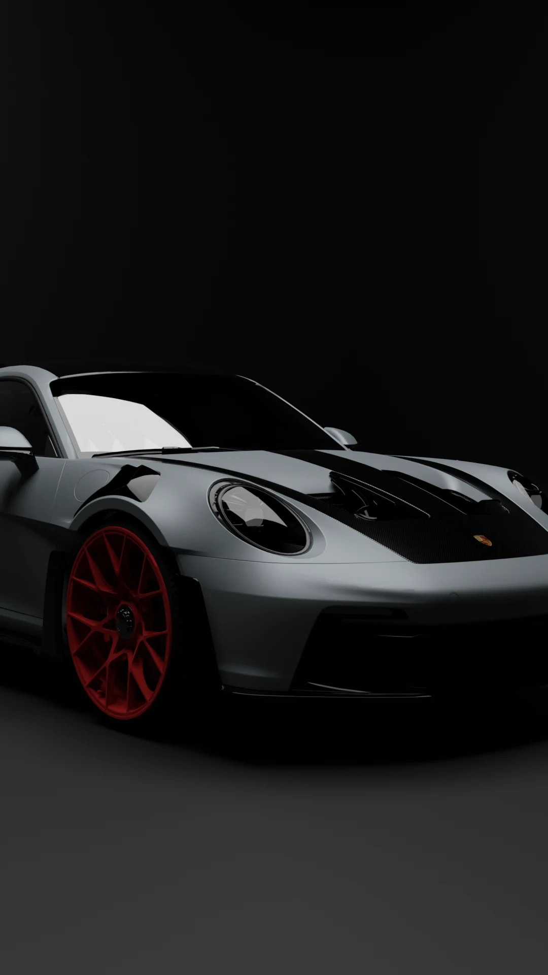 911 in the dark studio, side