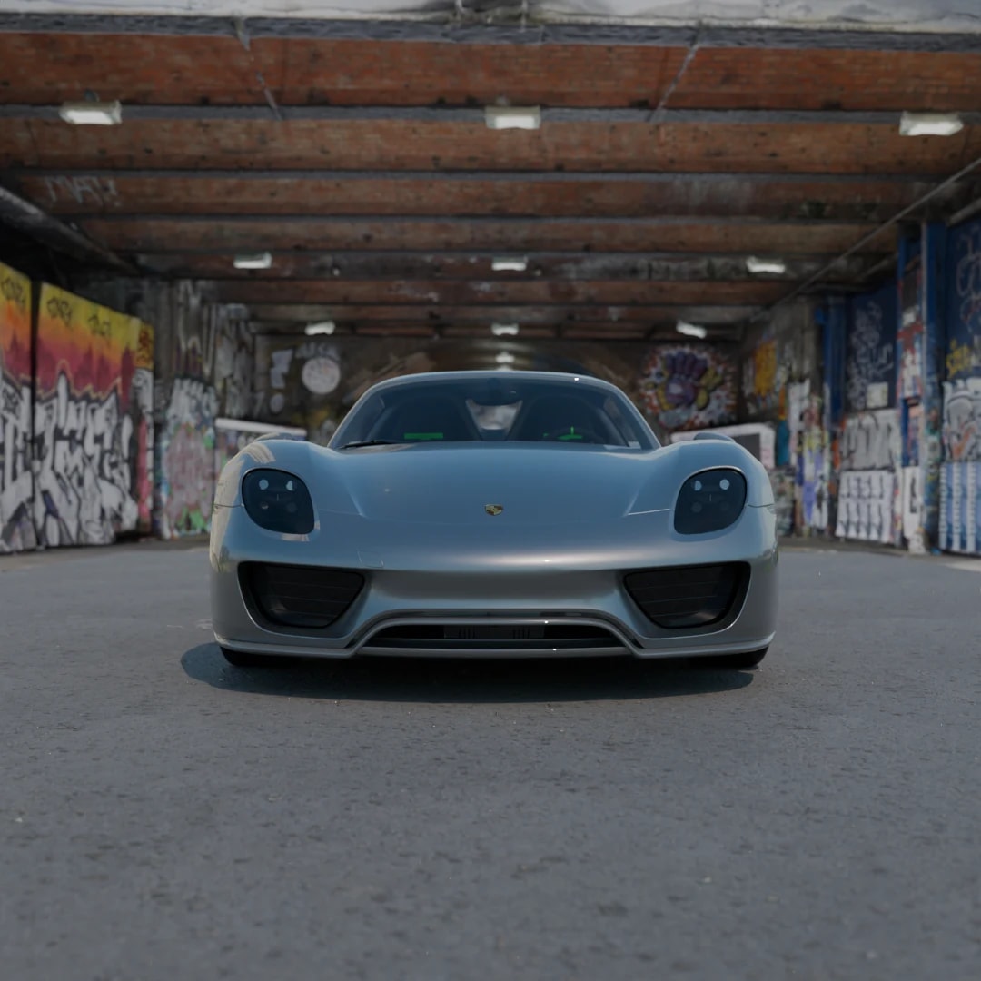 918 Spyder in the hall