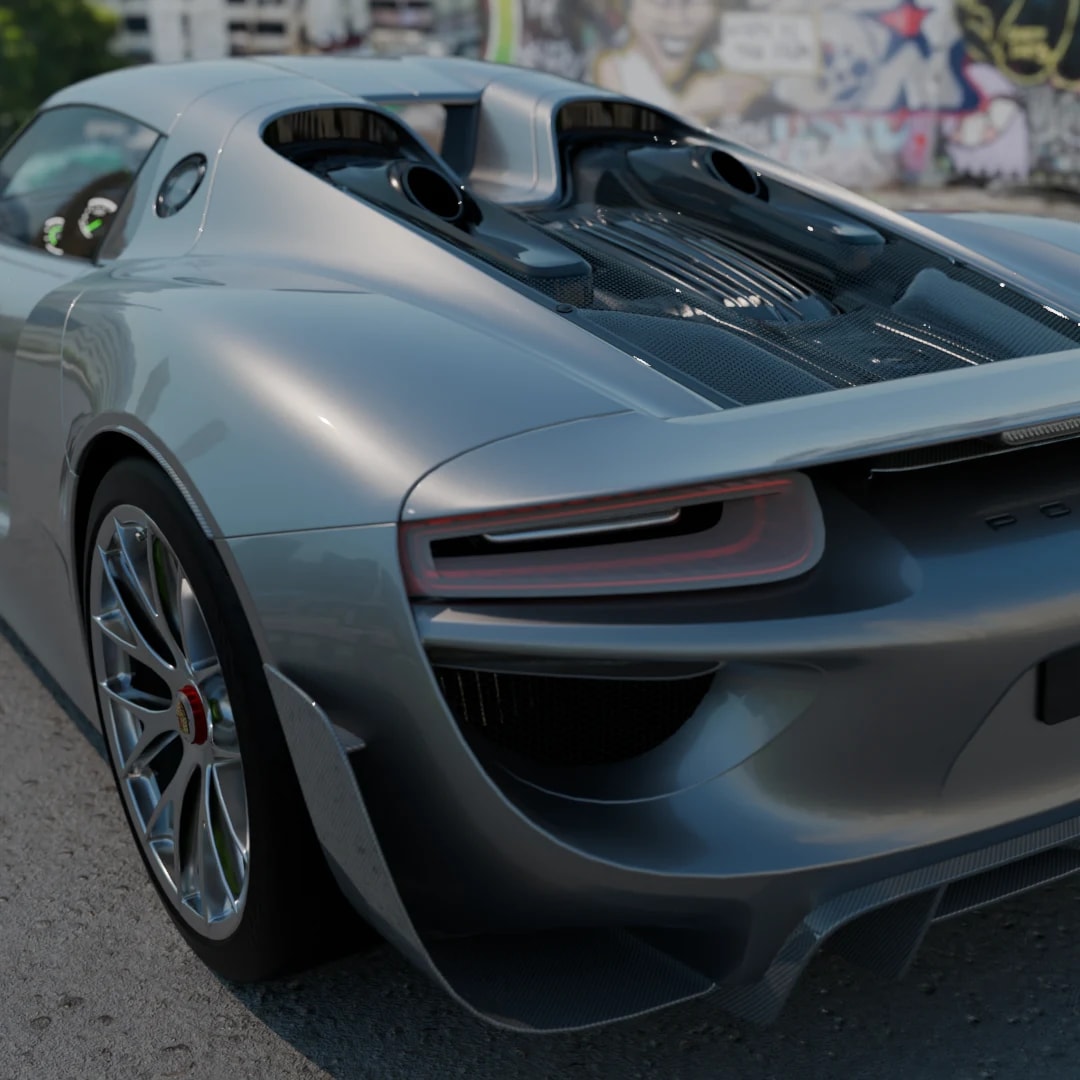 918 Spyder, rear