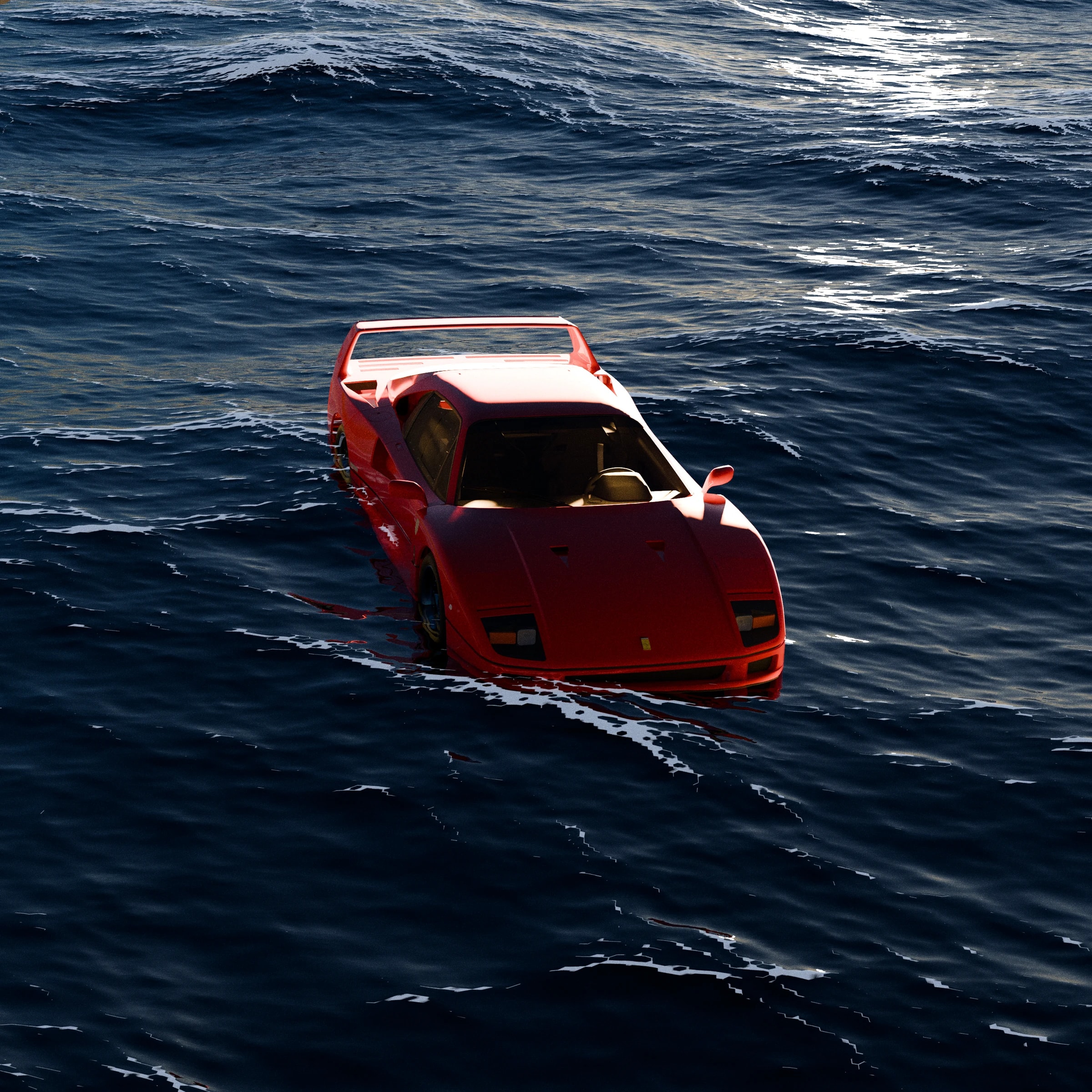 F40 on open water