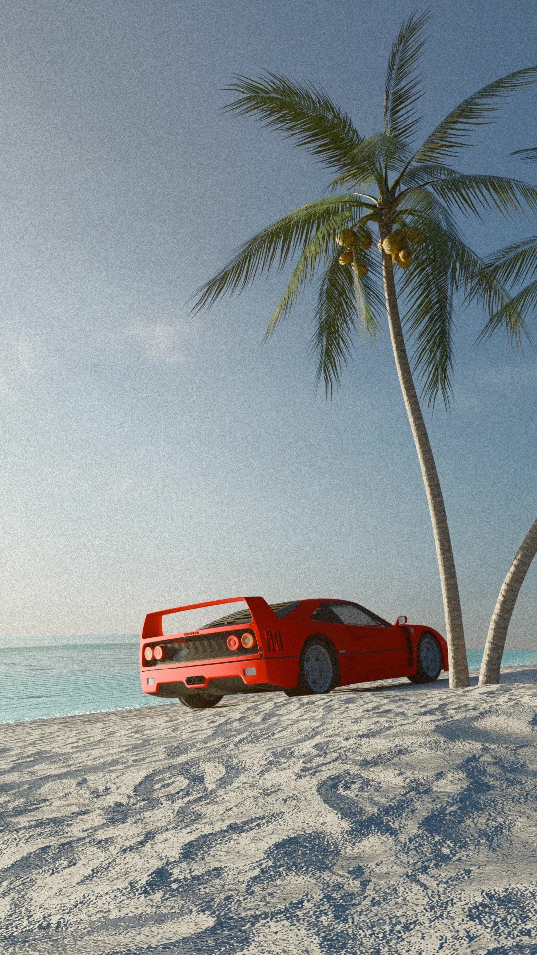 F40 under the palms