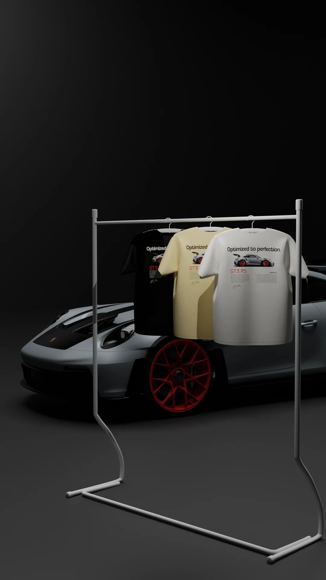 Clothing rack render