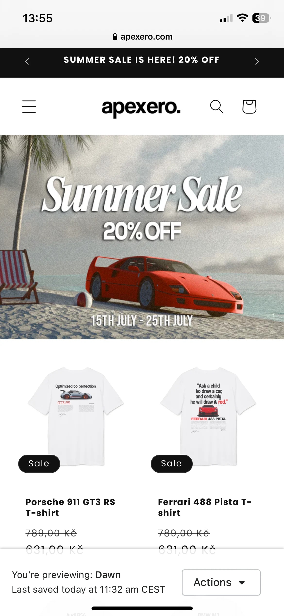 Summer Sale on the store