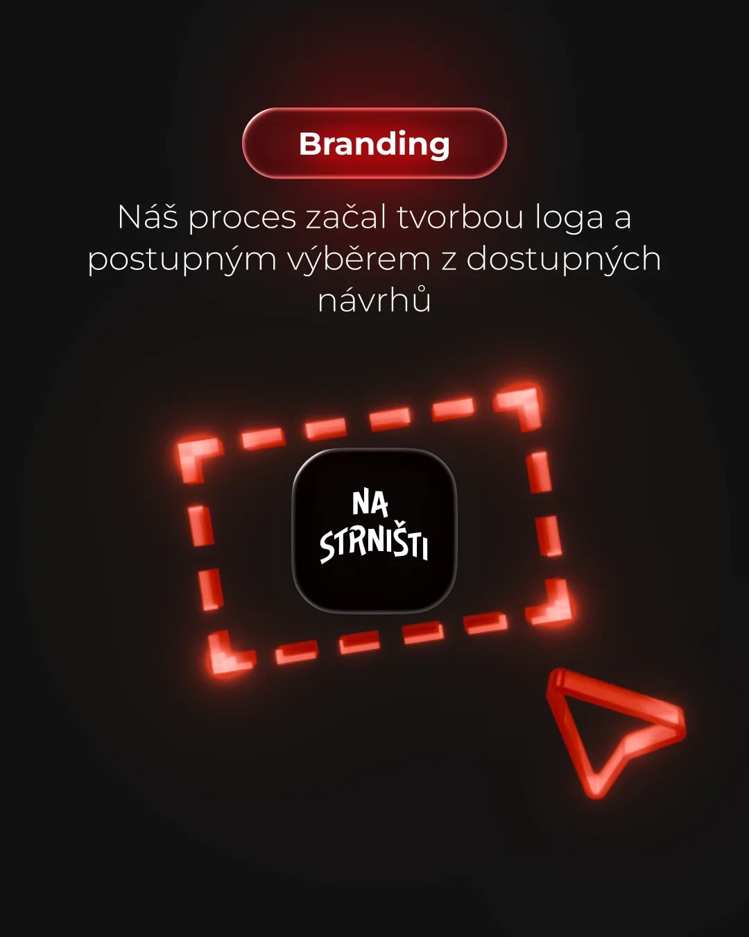 Na Strništi logo in neon