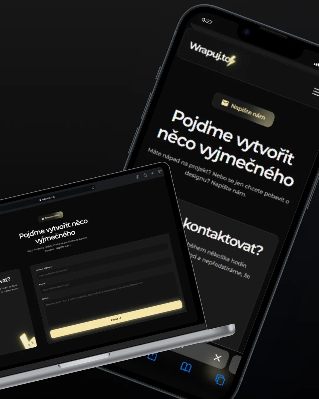 Wrapujto contact section