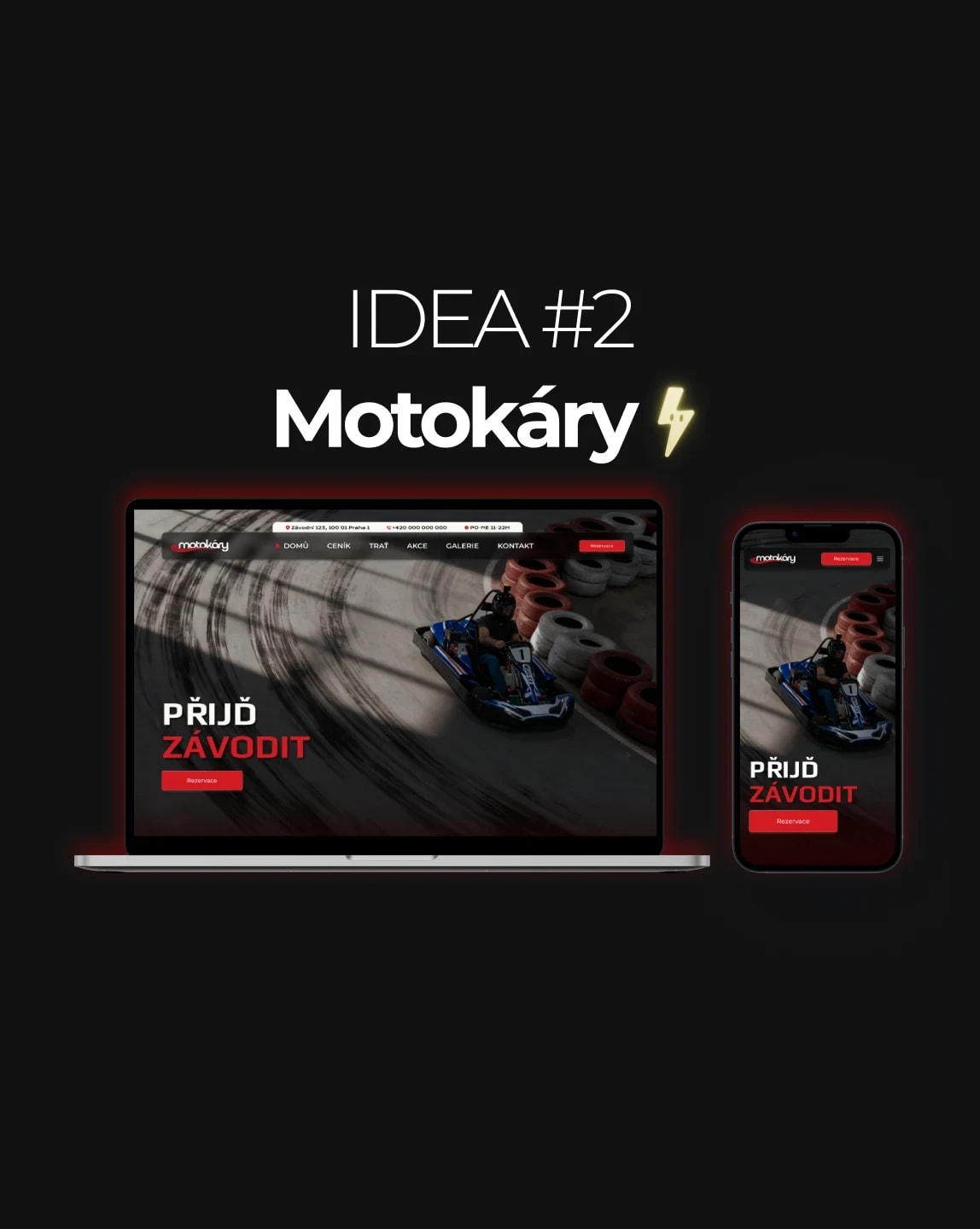 IDEA #2 Motokáry title card