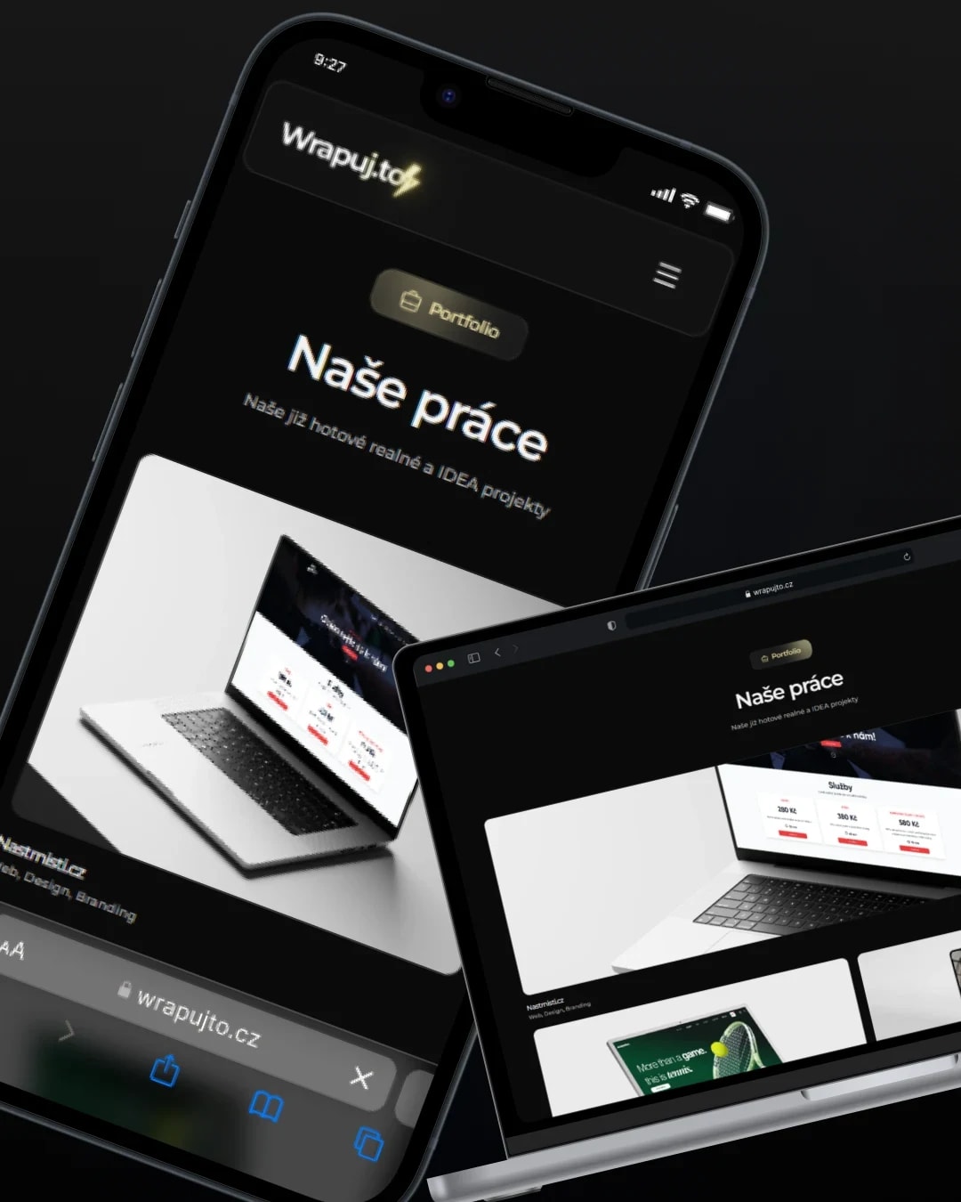 Wrapujto portfolio section